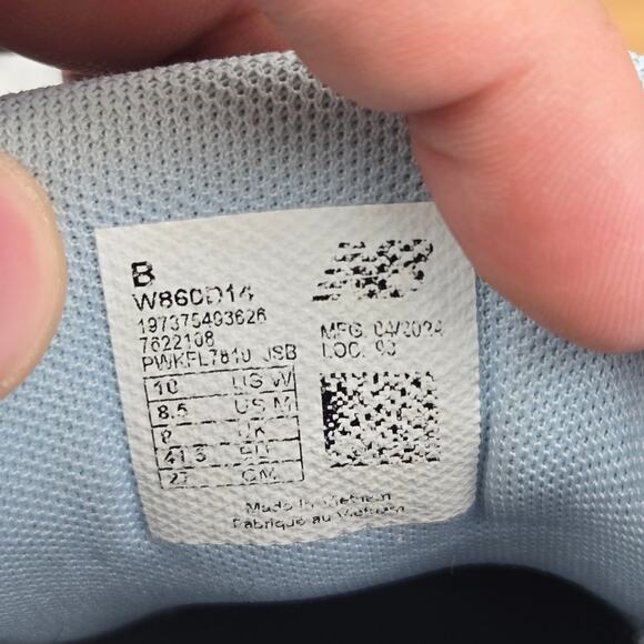 New Balance Fresh Foam 860v14 Light Chrome Blue Daily Running Shoes Womens 10 B - Picture 14 of 15